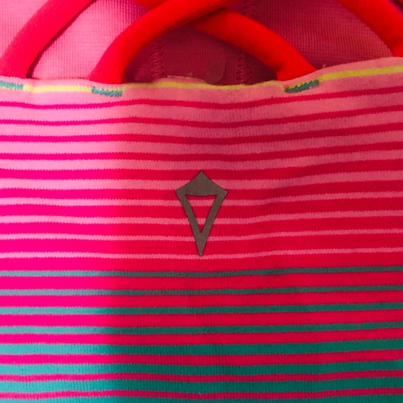 Iviiva tank top pink green and yellow - Picture 3 of 3